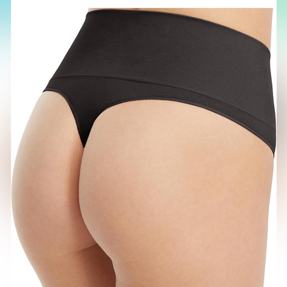 Spanx Everyday Shaping Thong in Rosewood - Picture 9 of 9